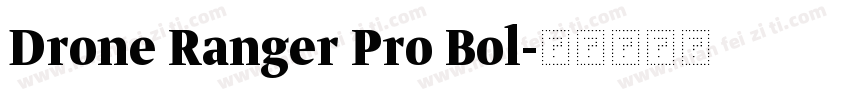 Drone Ranger Pro Bol字体转换